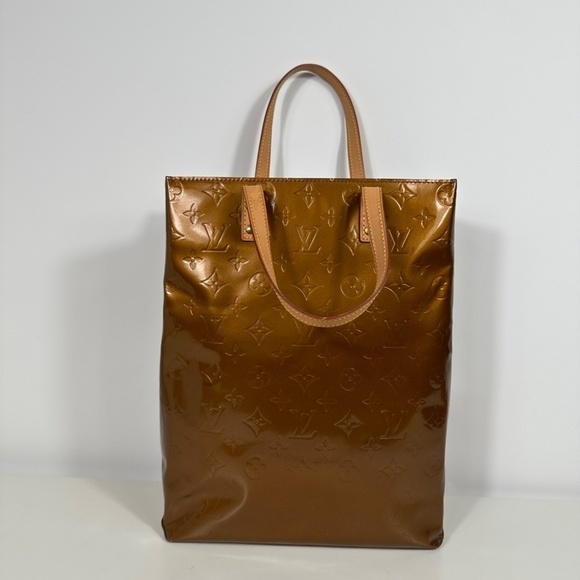 Aunt Louis Vuitton Monogram Vernis Reade MM M91143 Women's Handbag Bronze - Picture 7 of 15